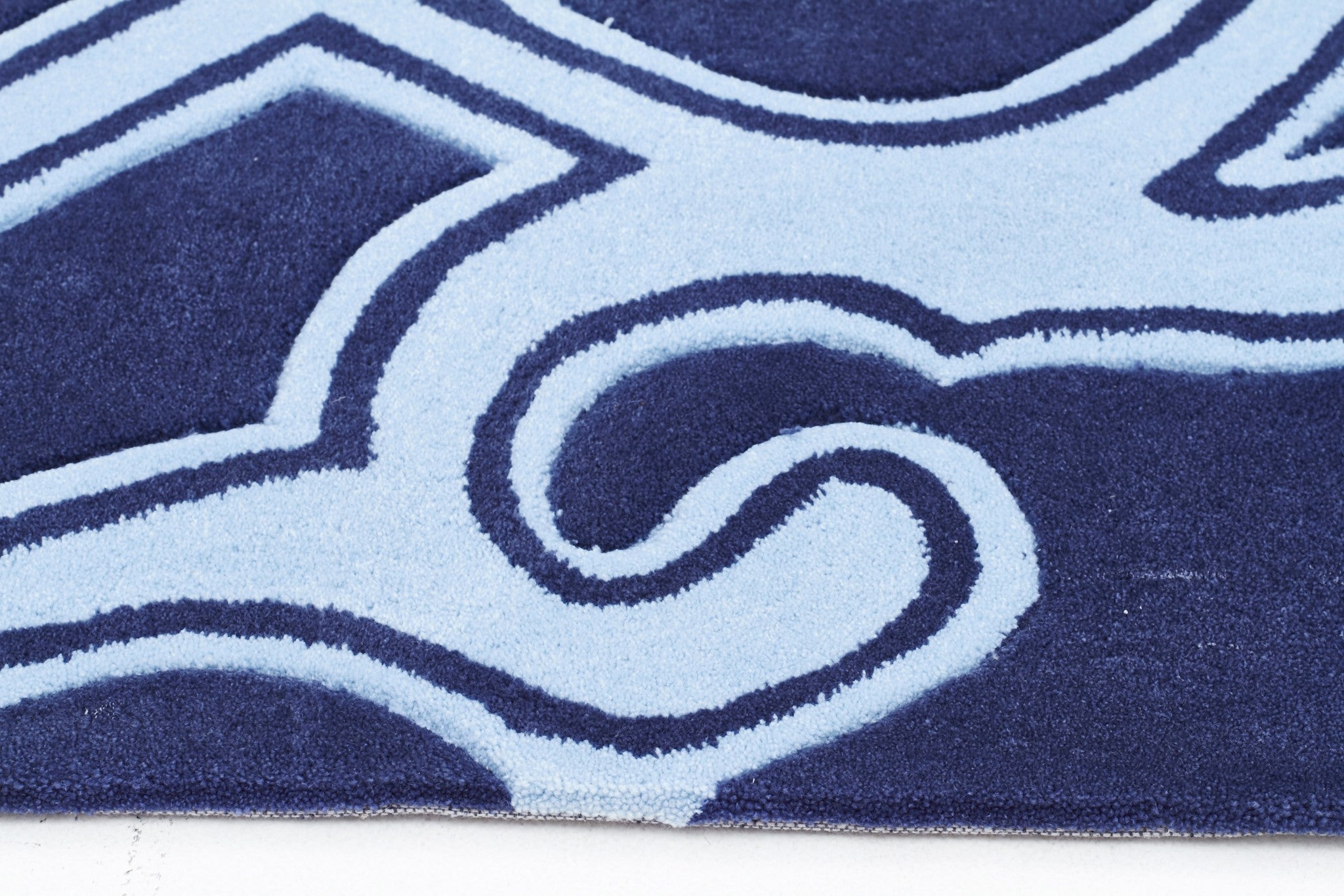 Gothic Tribal Design Rug Navy - Floorsome - Modern - HV - 641 - NAVY - 165X115 - Modern