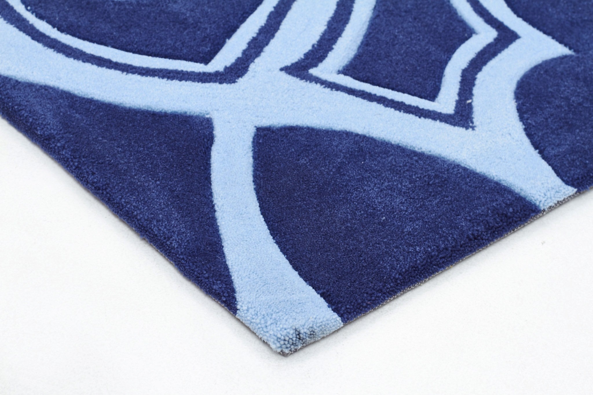 Gothic Tribal Design Rug Navy - Floorsome - Modern - HV - 641 - NAVY - 165X115 - Modern