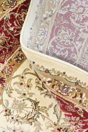 Granada Round 15 Cream Red - Floorsome - ROUND