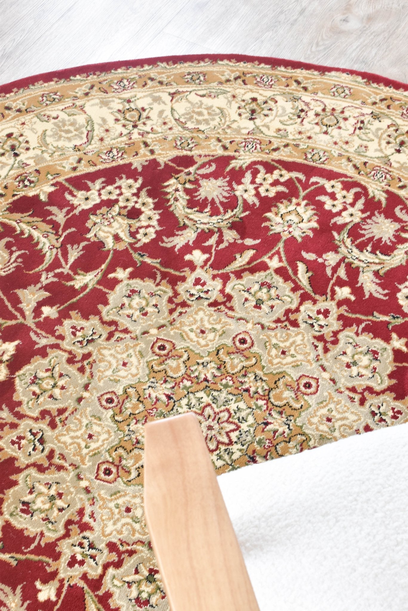 Granada Round 15 Red - Floorsome - ROUND - ADEL - 15 - RED - 160X160 - ROUND