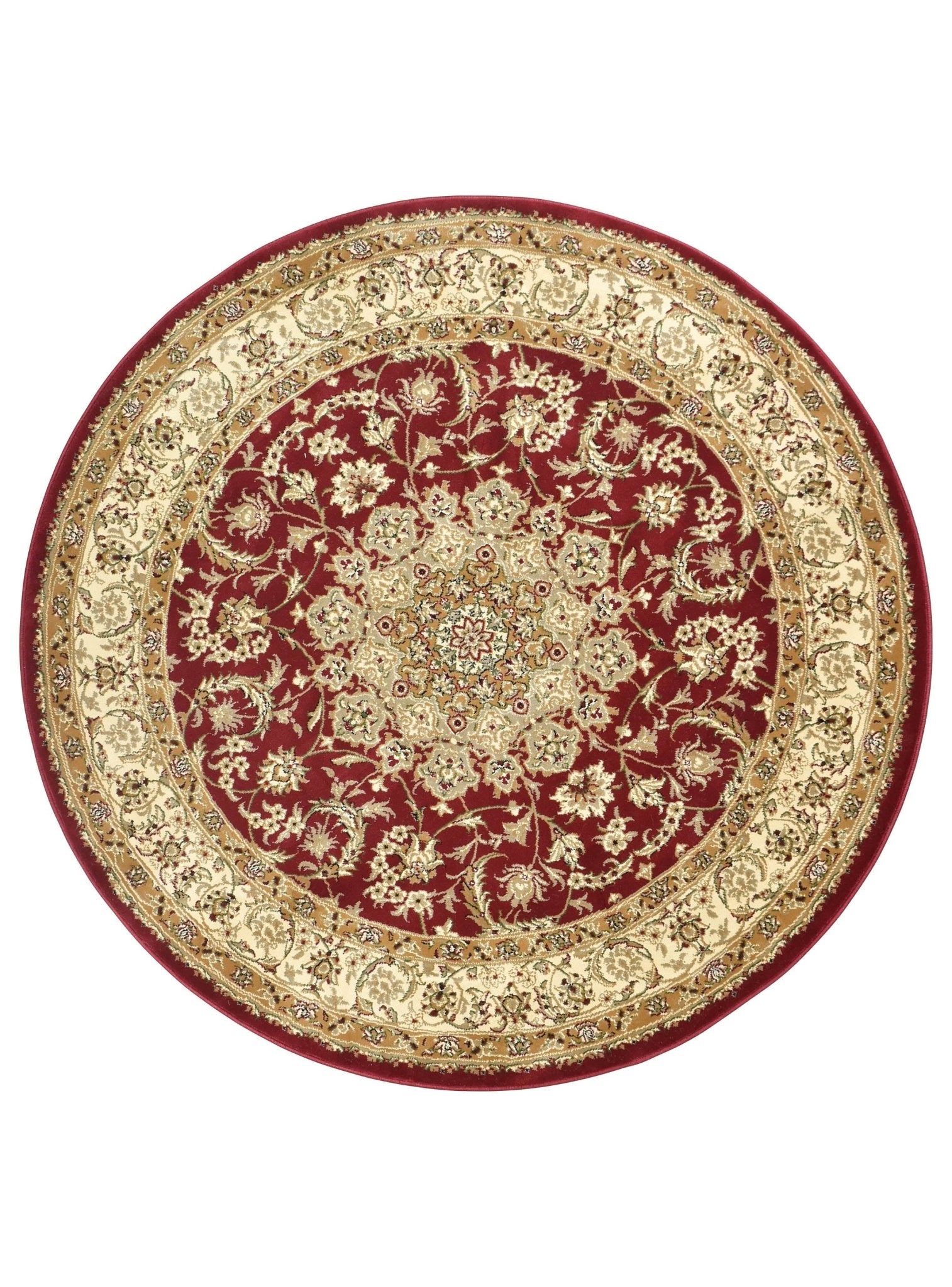Granada Round 15 Red - Floorsome - ROUND - ADEL - 15 - RED - 160X160 - ROUND