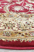 Granada Round 15 Red - Floorsome - ROUND - ADEL - 15 - RED - 160X160 - ROUND