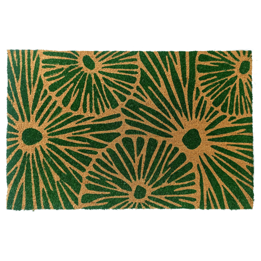 Green Citrus PVC Backed Coir Doormat - Floorsome - DMGRNCITRS04060 - 