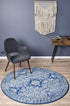 Gwyneth Stunning Transitional Navy Round Rug - Floorsome - Modern - MIR - 358 - NAV - 150X150 - Modern