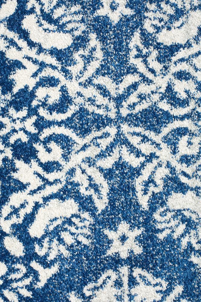 Gwyneth Stunning Transitional Navy Rug - Floorsome - Modern