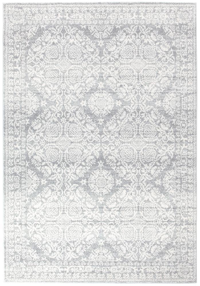 Gwyneth Stunning Transitional Silver Rug - Floorsome - Modern - MIR - 358 - SIL - 230X160 - Modern