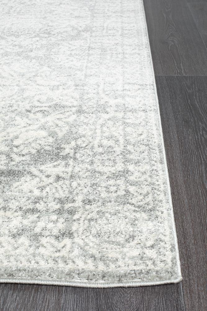 Gwyneth Stunning Transitional Silver Rug - Floorsome - Modern - MIR - 358 - SIL - 230X160 - Modern