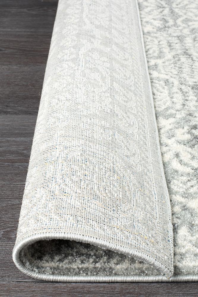 Gwyneth Stunning Transitional Silver Rug - Floorsome - Modern - MIR - 358 - SIL - 230X160 - Modern