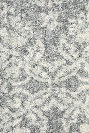 Gwyneth Stunning Transitional Silver Runner Rug - Floorsome - Modern