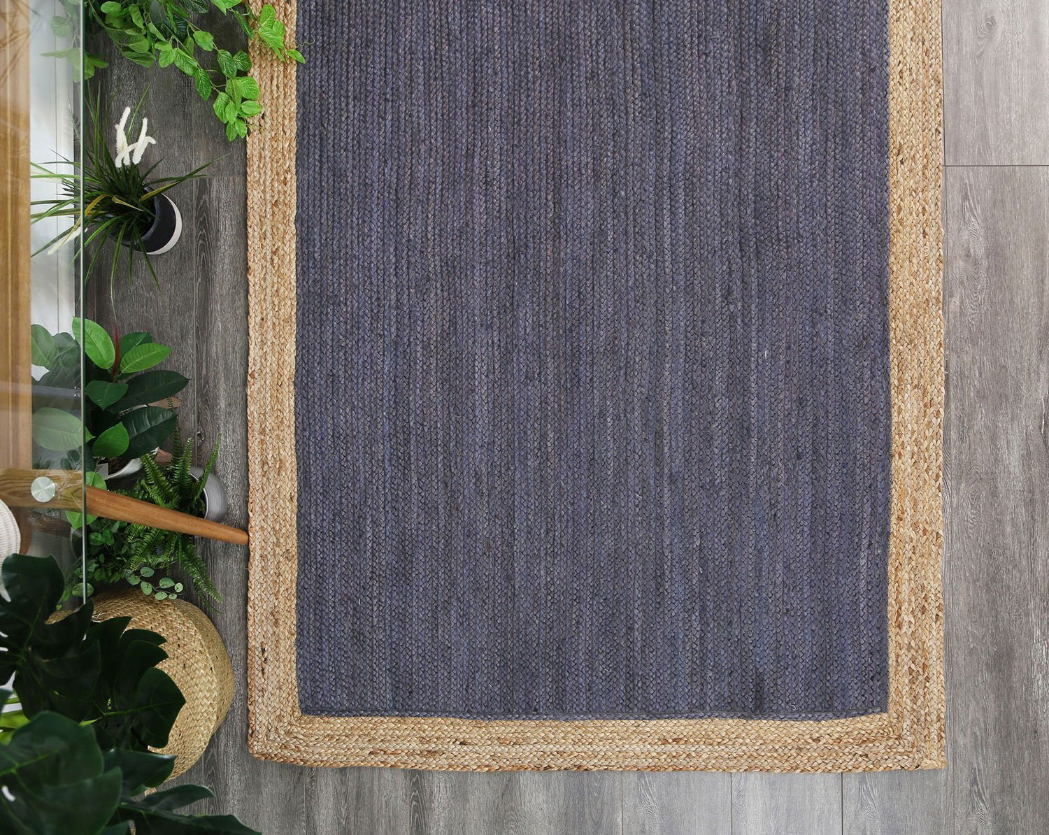 Hampton Grey Centre Jute Rug - Floorsome - Flatweave - HAMP200SCRGREY - Flatweave