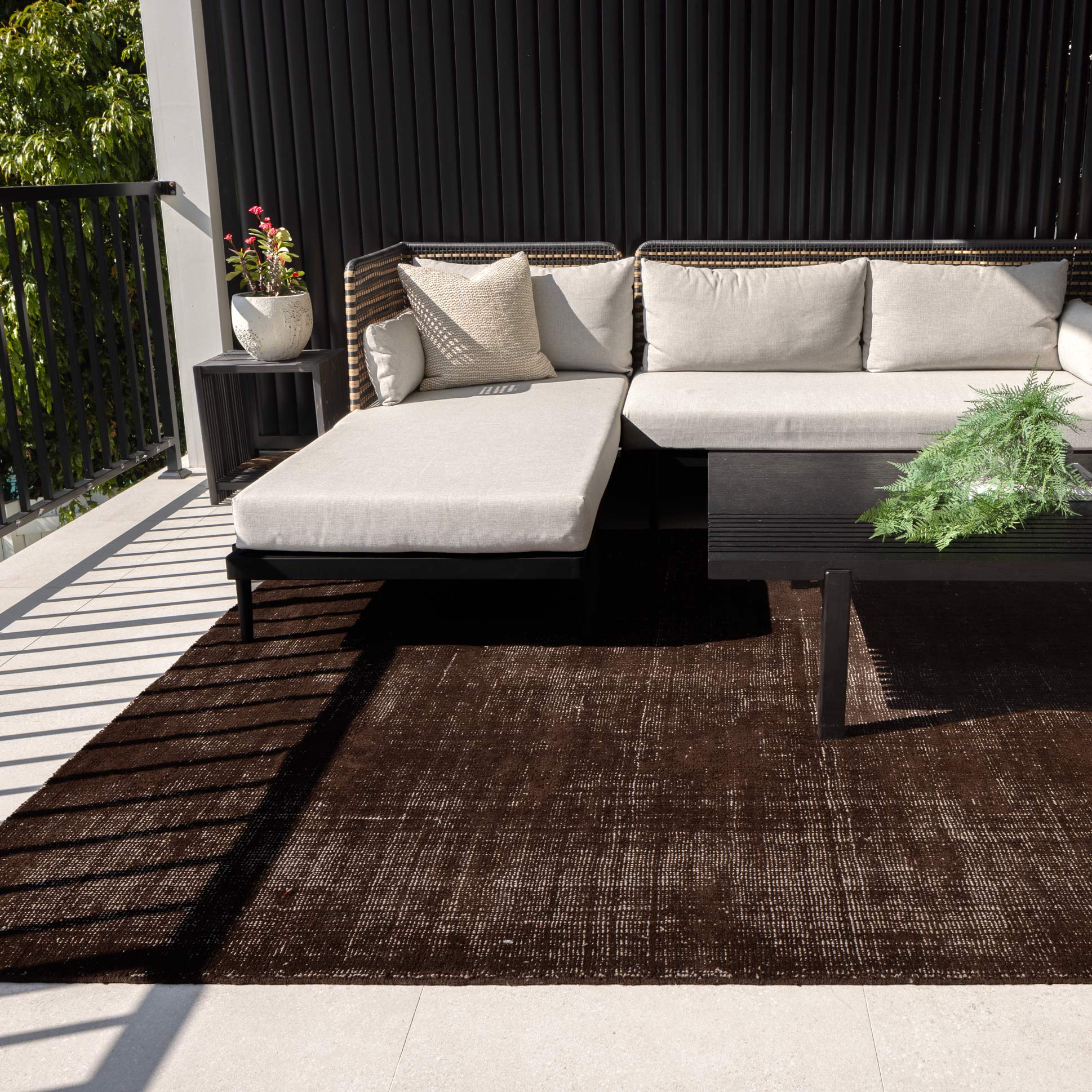 Harbour Chocolate Brown Indoor Outdoor Rug - Floorsome - Area Rug - HARB160CHOC - Area Rug