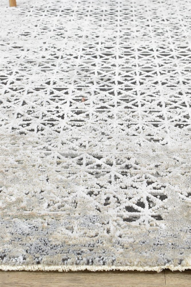 Havana 227A Beige Trellis - Floorsome - TRADITIONAL - VANESSA - B0227A - WHITE - 80X150 - TRADITIONAL