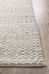 Helena Woven Wool Rug Grey White - Floorsome - Modern - STUD - 321 - SIL - 225X155 - Modern