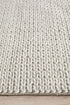 Helena Woven Wool Rug Grey White - Floorsome - Modern - STUD - 321 - SIL - 225X155 - Modern