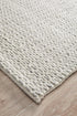 Helena Woven Wool Rug Grey White - Floorsome - Modern - STUD - 321 - SIL - 225X155 - Modern