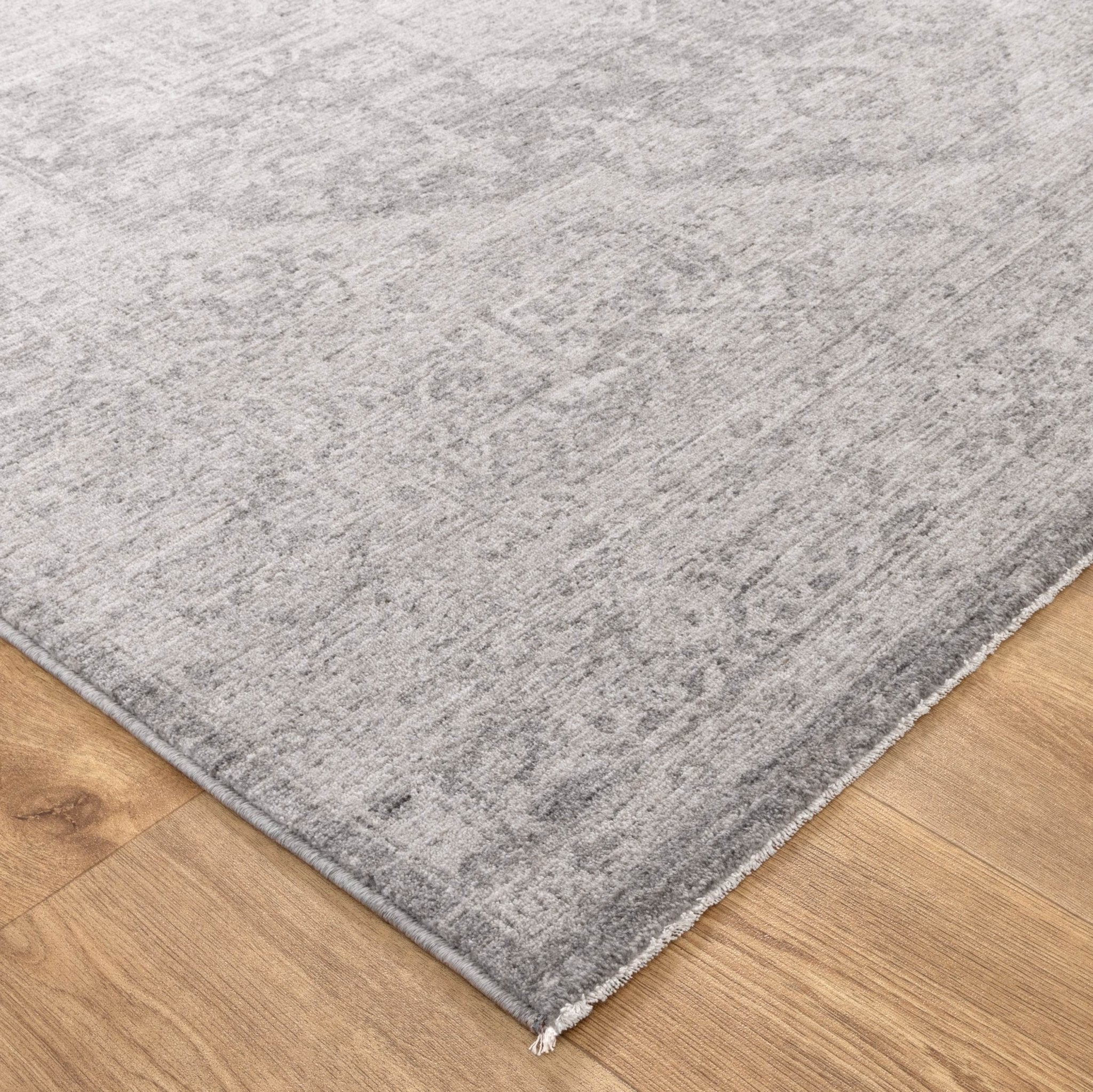 Heritage Distressed Medallion Grey Rug - Floorsome - Area Rug - HERI160H103 - Area Rug
