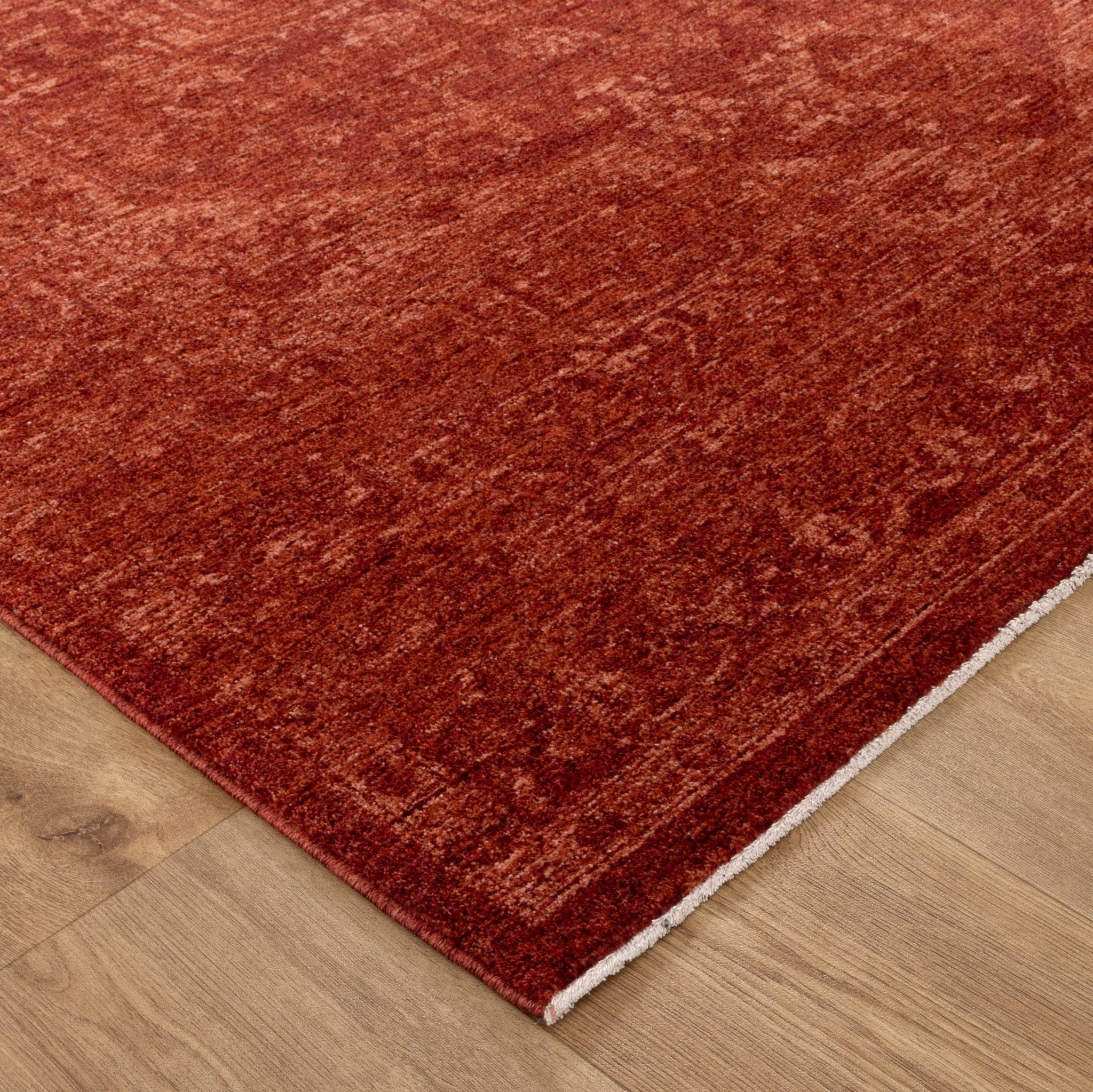 Heritage Distressed Medallion Rust Rug - Floorsome - Area Rug - HERI160H101 - Area Rug