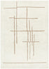 Highlands Abstract Beige Lines Washable Wool Rug - Floorsome - Area Rug - HIGH160ABEI - Area Rug