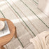 Highlands Olive Stripe Washable Wool Rug - Floorsome - Area Rug - HIGH160SOLI - Area Rug