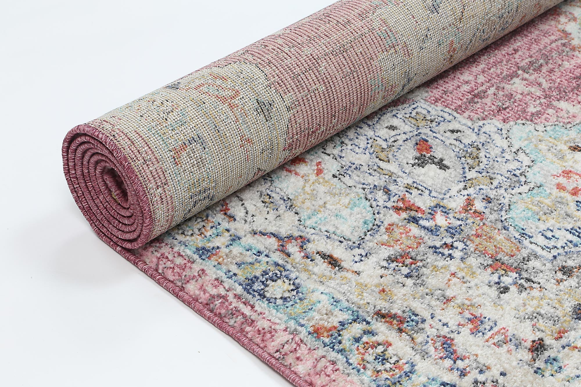 Hollow Medalion Transitional Blush Rug - Floorsome - Rug - SALS80320042055 - Rug