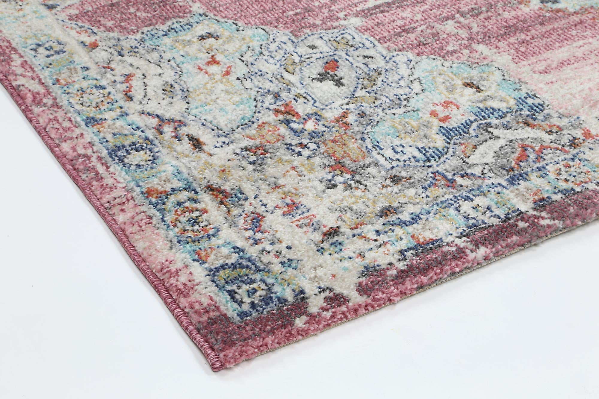 Hollow Medalion Transitional Blush Rug - Floorsome - Rug - SALS80320042055 - Rug