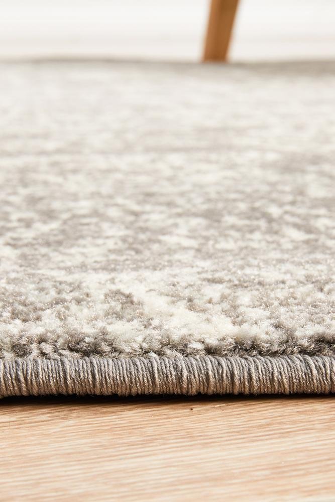 Homage Grey Transitional Round Rug - Floorsome - Modern - EVO - 256 - GREY - 150X150 - Modern