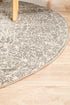 Homage Grey Transitional Round Rug - Floorsome - Modern - EVO - 256 - GREY - 150X150 - Modern