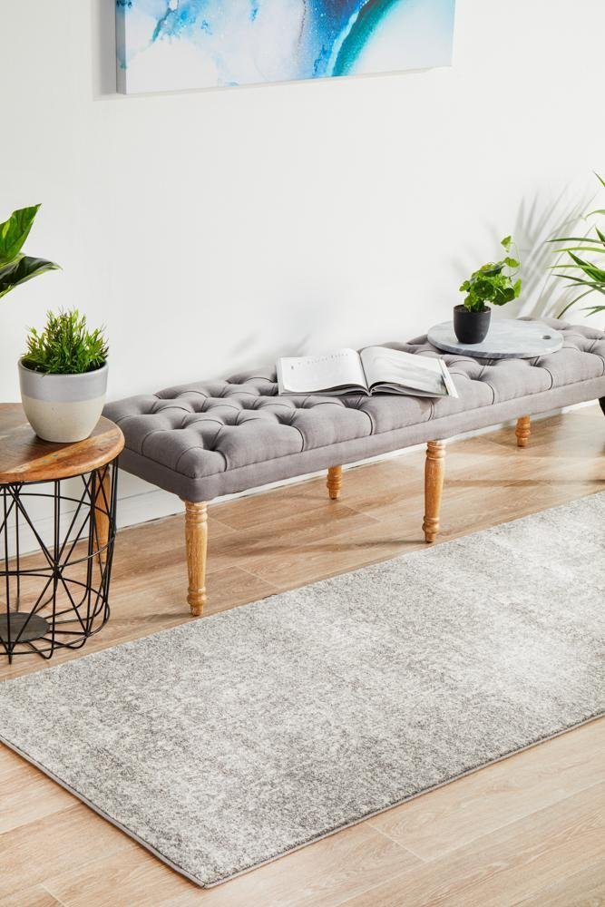 Homage Grey Transitional Runner Rug - Floorsome - Modern - EVO - 256 - GREY - 300X80 - Modern
