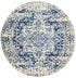 Horizon White Navy Transitional Round Rug - Floorsome - Modern - EVO - 253 - WNAV - 150X150 - Modern