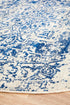Horizon White Navy Transitional Round Rug - Floorsome - Modern - EVO - 253 - WNAV - 150X150 - Modern