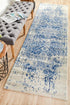Horizon White Navy Transitional Runner Rug - Floorsome - Modern - EVO - 253 - WNAV - 300X80 - Modern