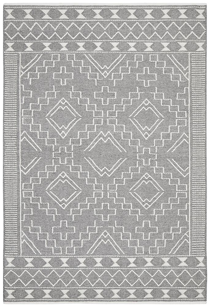 Hudson 802 Grey Wool Rug - Floorsome - Modern - HUD - 802 - GRY - 225X155 - Modern