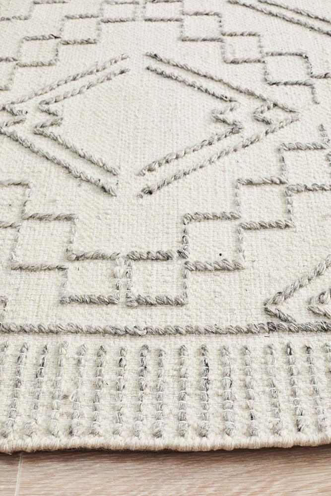 Hudson 802 Ivory Wool Rug - Floorsome - Modern - HUD - 802 - IVO - 225X155 - Modern