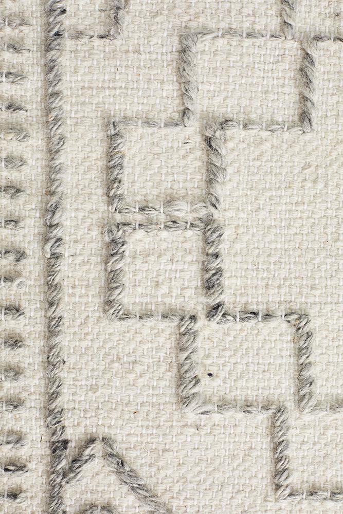 Hudson 802 Ivory Wool Rug - Floorsome - Modern - HUD - 802 - IVO - 225X155 - Modern