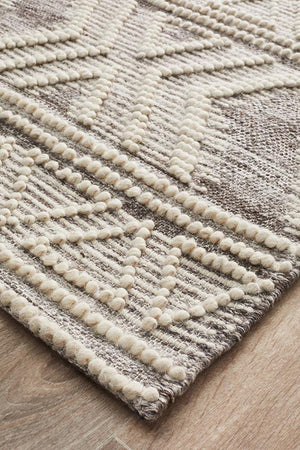 Hudson 806 Natural Wool Rug - Floorsome - Modern