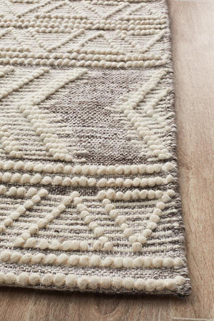 Hudson 806 Natural Wool Rug - Floorsome - Modern