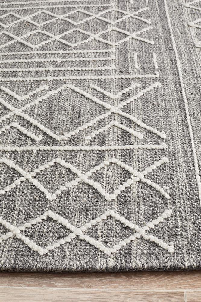 Hudson 807 Grey Wool Rug - Floorsome - Modern - HUD - 807 - GRY - 225X155 - Modern