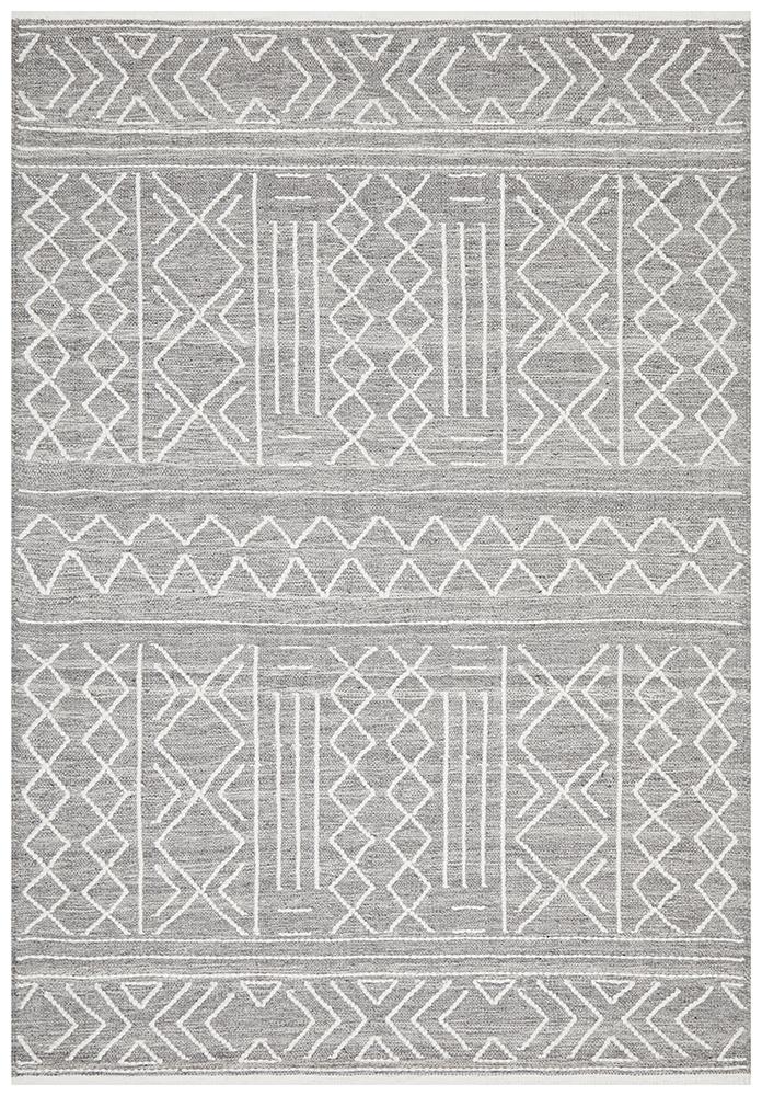 Hudson 807 Grey Wool Rug - Floorsome - Modern - HUD - 807 - GRY - 225X155 - Modern
