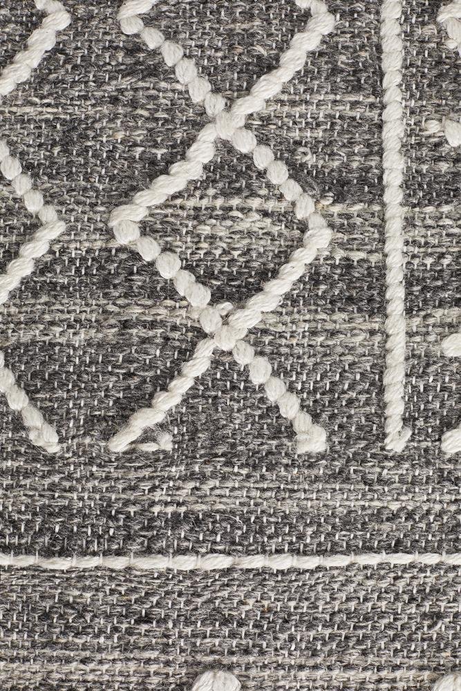 Hudson 807 Grey Wool Rug - Floorsome - Modern - HUD - 807 - GRY - 225X155 - Modern
