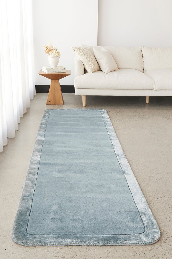 Blue Rune Rug Hugo Blue Runner Rug - Floorsome