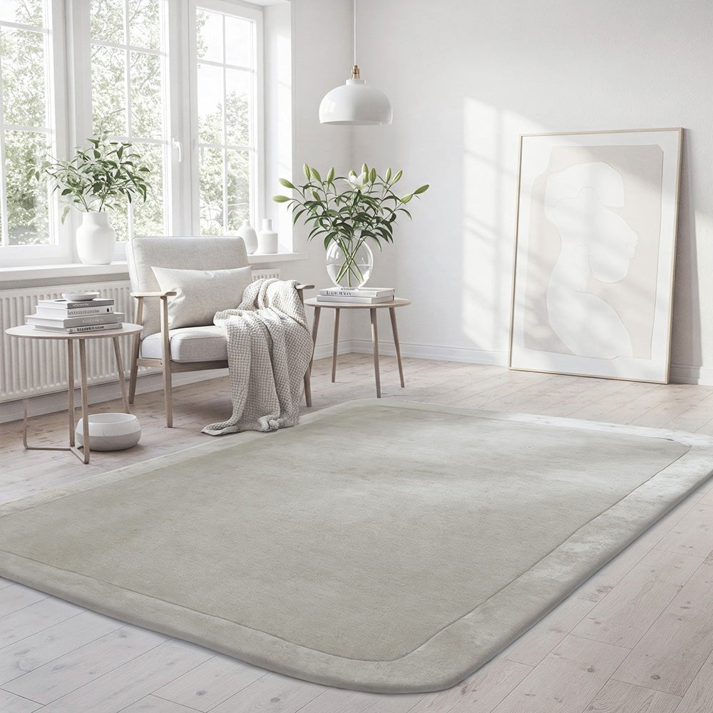 Hugo Silver Rug - Floorsome - Hugo - HUGO - SILVER - 165X115 - Hugo
