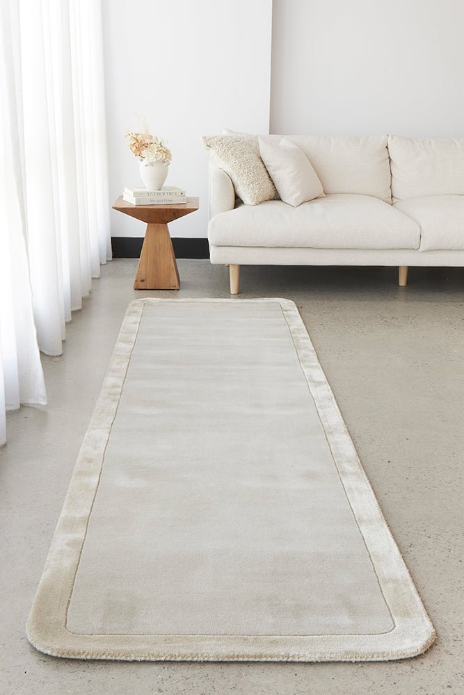 Silver Runner Rug Hugo Silver Runner Rug - Floorsome