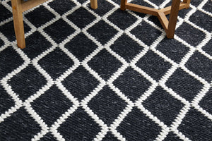 Huxley Black Rug - Floorsome - HUXLEY COLLECTION