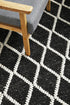 Huxley Black Rug - Floorsome - HUXLEY COLLECTION - HUX - BLACK - 225X155 - HUXLEY COLLECTION