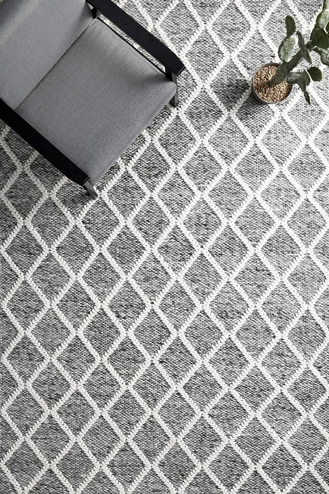 Huxley Grey Rug - Floorsome - HUXLEY COLLECTION - HUX - GREY - 225X155 - HUXLEY COLLECTION