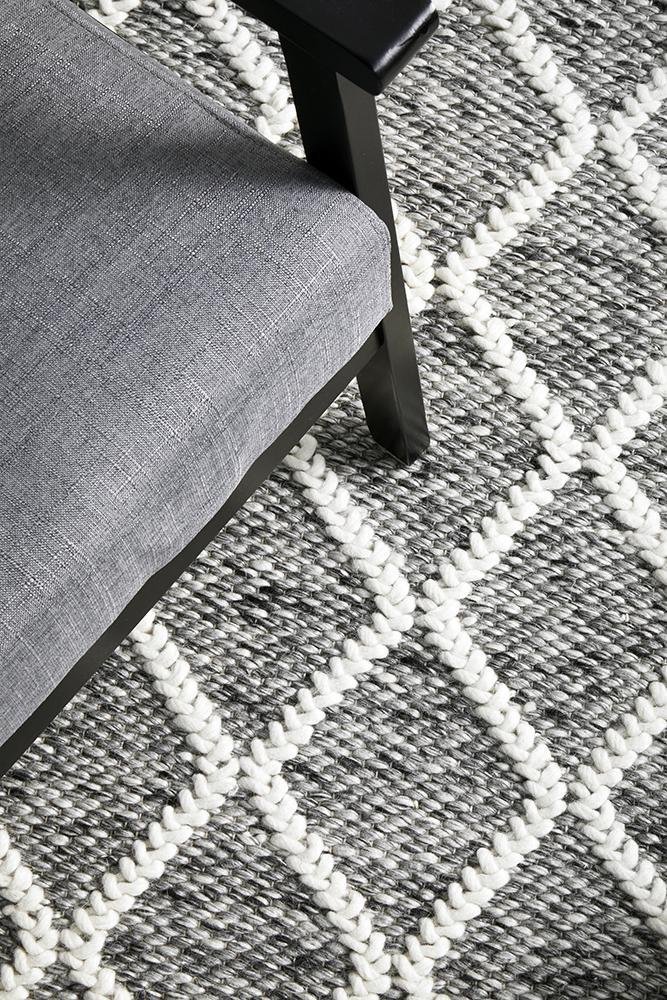 Huxley Grey Rug - Floorsome - HUXLEY COLLECTION - HUX - GREY - 225X155 - HUXLEY COLLECTION