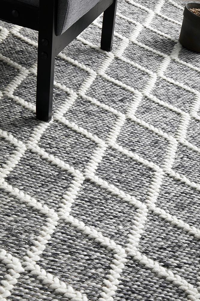 Huxley Grey Rug - Floorsome - HUXLEY COLLECTION - HUX - GREY - 225X155 - HUXLEY COLLECTION
