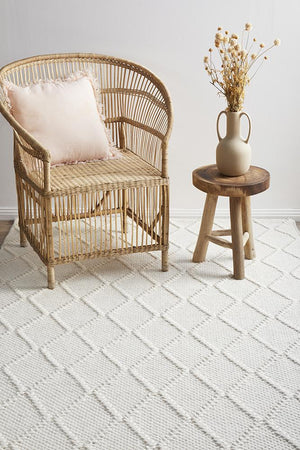 Huxley White Rug - Floorsome - HUXLEY COLLECTION