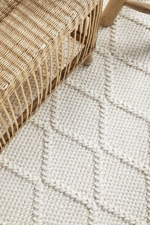 Huxley White Rug - Floorsome - HUXLEY COLLECTION