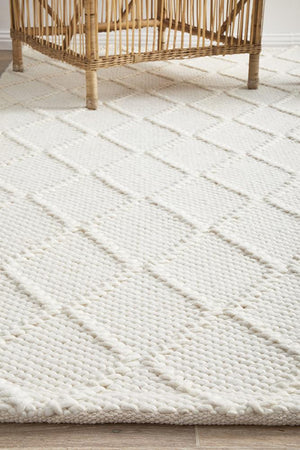 Huxley White Rug - Floorsome - HUXLEY COLLECTION
